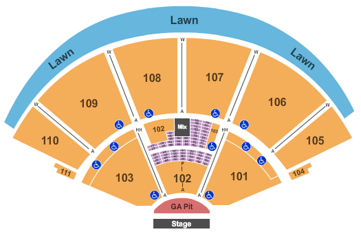 Cynthia Woods Mitchell Pavilion Jack Johnson Seating Chart